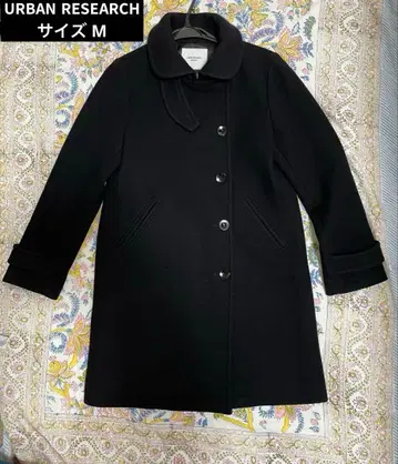 어반 리서치 울 코트 M 블랙