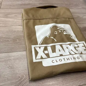 X-LARGE 베이지 반팔 워크 셔츠