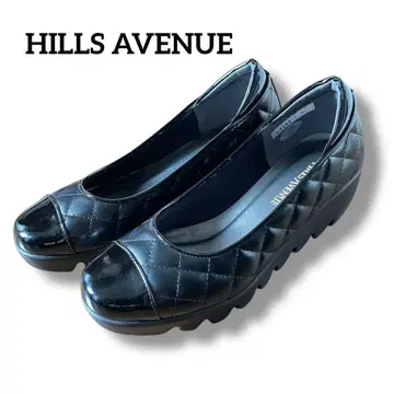 HILLS AVENUE 힐즈아베뉴 가죽 웨이브 밑창 펌프스 블랙