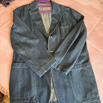 남성용 - 얇은 소재 데님 자켓