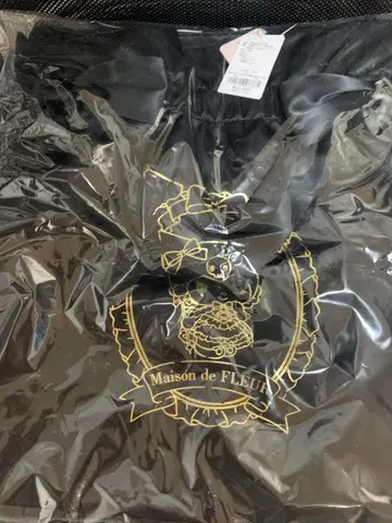 메종 드 플뢰르 쿠로미 블랙 더블 리본 토트백 2