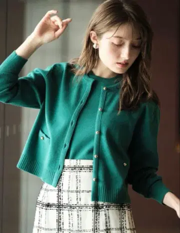 Apuweiser-riche 컴팩트 니트 앙상블 그린