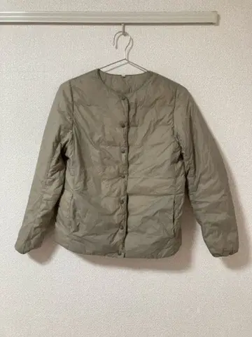 노카라 다운 블루종 S 사이즈 라이트 베이지 2021년