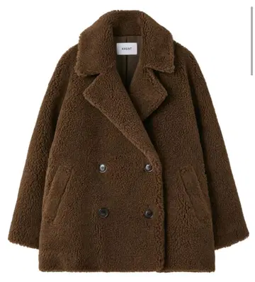 HAUNT BOA COAT 36 brown