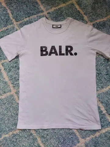 BALR. 화이트 로고 T셔츠 L 사이즈