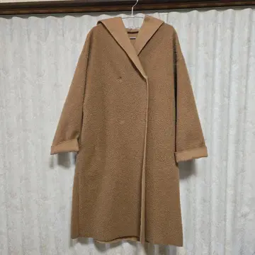 보아 후드 롱 코트