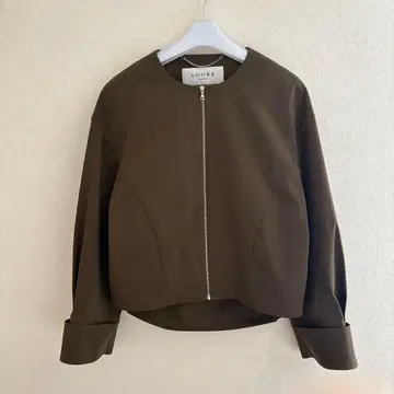 미사용 어도어 집업 노카라 자켓 코트 블루종