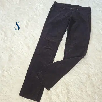 [ 빈티지 ] 벨로아 느낌 스키니 슬림 스트레이트 캐주얼 팬츠 S 무지