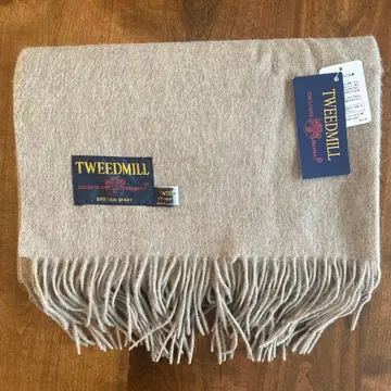 TWEEDMILL 울 머플러 베이지