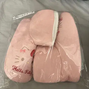 헬로키티 복권 플리스 슬리퍼 핑크