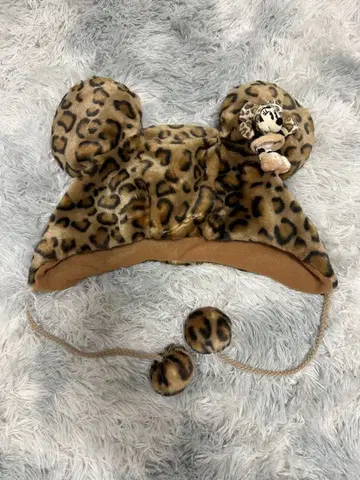 디즈니 팬캡 레오파드 무늬 미니