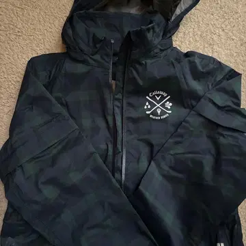 캘러웨이 여성용 우비 다크 그린 체크 무늬