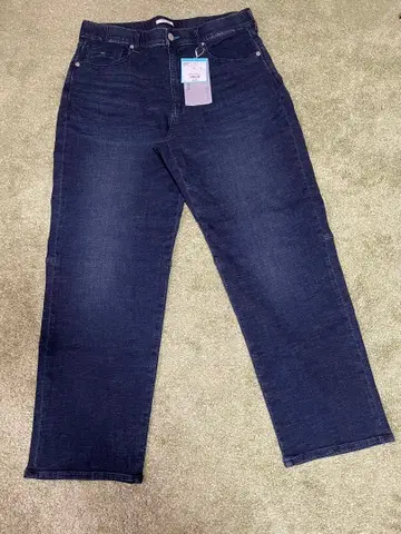 미사용 BAYFLOW 소프트 데님 테이퍼드 팬츠 L 블루 계열