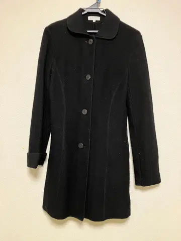 TO BE CHIC 블랙 압축 울 코트