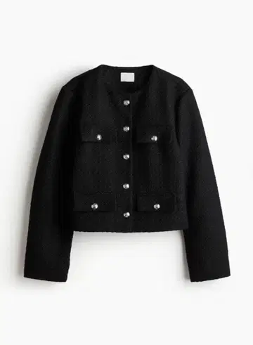 H&M 노카라 자켓 미사용 L 사이즈