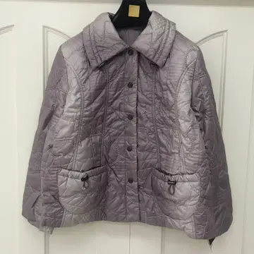 백화점 구매품 그레이 퀼팅 자켓 LL 발수 가공 그라데이션