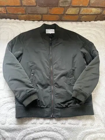 INHERIT MA-1 스타일 자켓 사이즈 40 다크 그레이