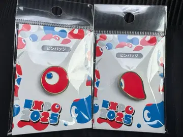 EXPO 2025 캐릭터 핀 배지 2개 세트