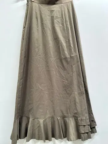 A/T 맥시 스커트 카키 프릴 이너 스커트로도 사용 가능합니다