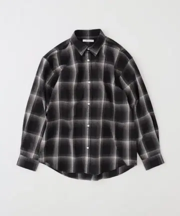 JOURNAL STANDARD 옴브레 체크 플란넬 셔츠 블랙 L