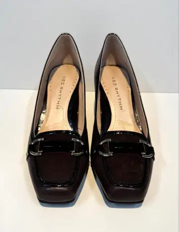 NEORHYTHM / 네오리듬 ] 다크 브라운 가죽 펌프스 중간 힐