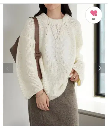 미스틱 mystic 큼직하게 짠 니트