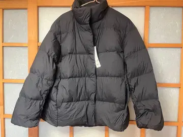 유니클로 블랙 파우더 소프트 다운 자켓 L 사이즈 택 포함 새상품