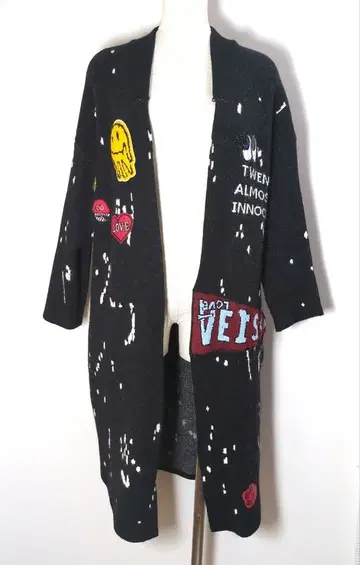 그랜터블 니트 롱 가디건 와펜