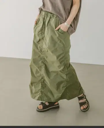 스트레치 베이커 스커트