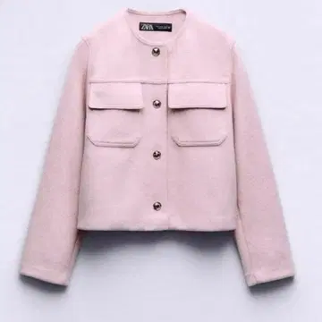 [ 미사용 ] ZARA 소프트 자켓 핑크