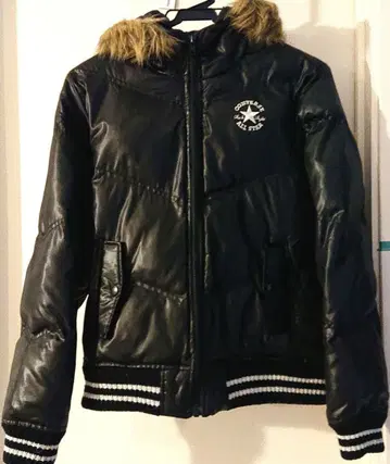 CONVERSE 블랙 다운 자켓 M