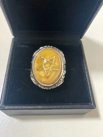 알렉스 스트리터 엔젤 하트 반지 17호 발틱 앰버