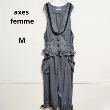 axes femme 프릴 포함 살로펫 리본 포함 그레이 M