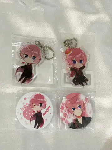 사토미 아크릴 키링 캔뱃지