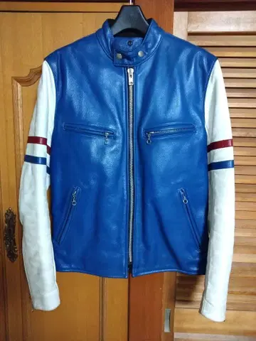 VANSON 반손 싱글 라이더 트리콜로르 사이즈 38