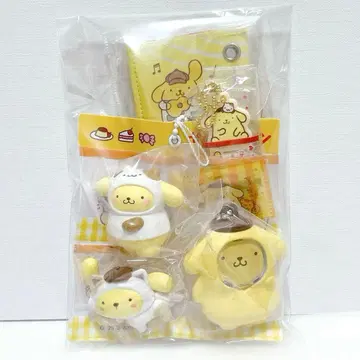 폼폼푸딩 가챠 스트랩 키링 사진 프레임 마스코트