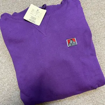 BEN DAVIS 퍼플 후드 부착 트레이닝복 M