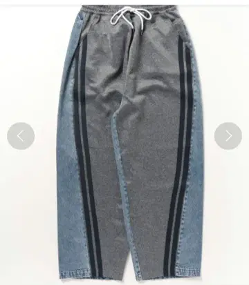 맨투맨 블로킹 라인 데님 팬츠