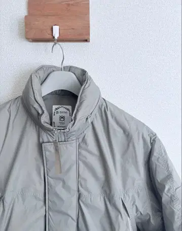 nano universe 카와타 다운 자켓 M 그레이쉬 그린