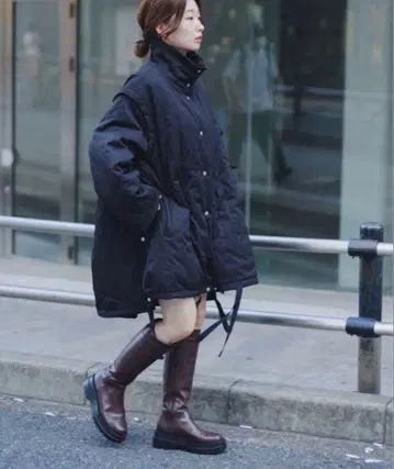 카스타네 퀼팅 리버서블 코트 size1