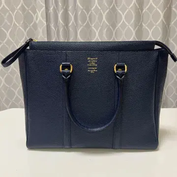 새상품급 [사만사 타바사 디럭스] 네이비 가죽 토트백