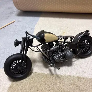 빈티지 할리데이비슨 초퍼 스타일 양철 오브제