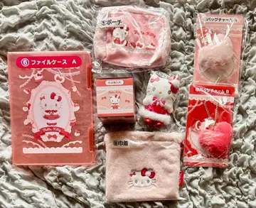 산리오 복권 헬로키티 마스코트 복조리 여러가지 세트 7개