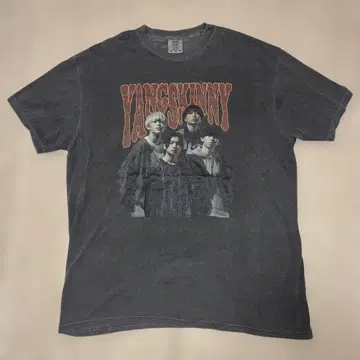 YANGSKINNY 그래픽 T셔츠 다크 그레이 양스키니