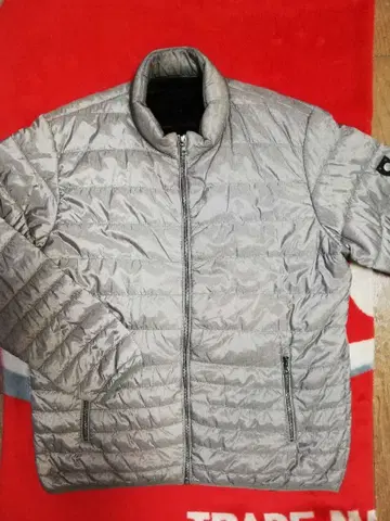 새상품급 Hush Puppies 남성용 보아 안감 퀼팅 자켓 LL 그레이