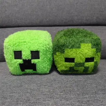 마인크래프트 푹신푹신 늘어놓은 봉제 인형 2종 세트