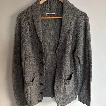 relume 그레이 리브 가디건