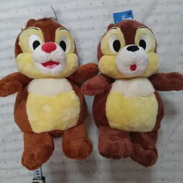 칩과 데일 봉제 인형 2체 세트 약 35cm
