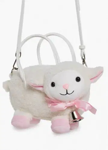 sugar thrillz 양 모양 봉제 인형 숄더백