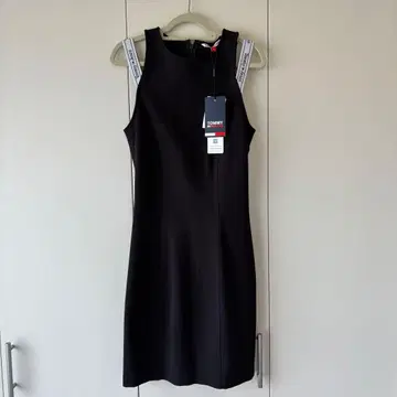 Tommy Jeans 블랙 슬리브리스 미니 원피스